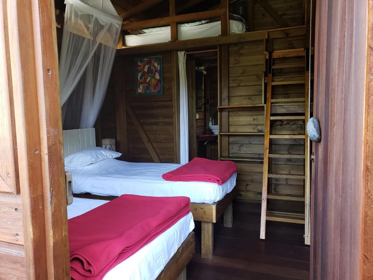 Les Bananes Vertes Ecolodges Saint Claude Bagian luar foto