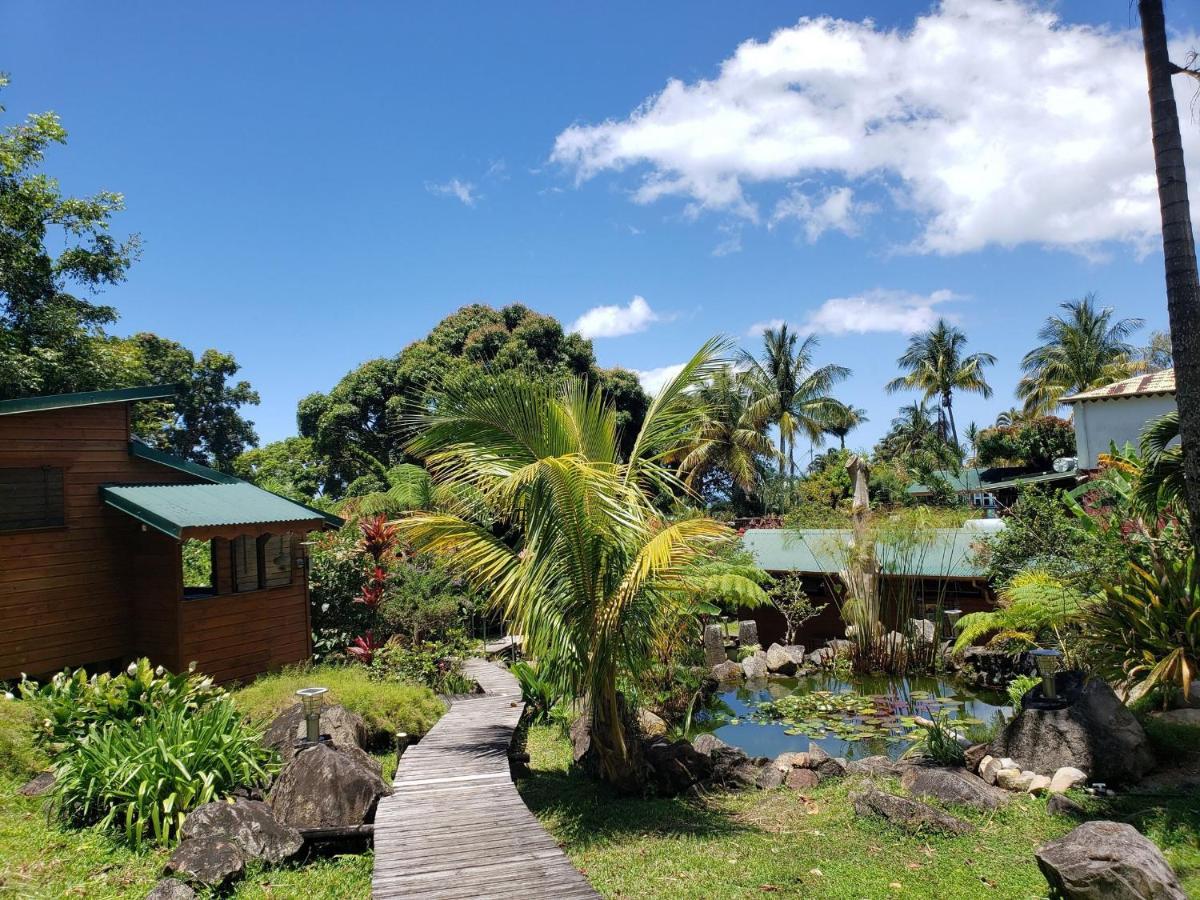 Les Bananes Vertes Ecolodges Saint Claude Bagian luar foto