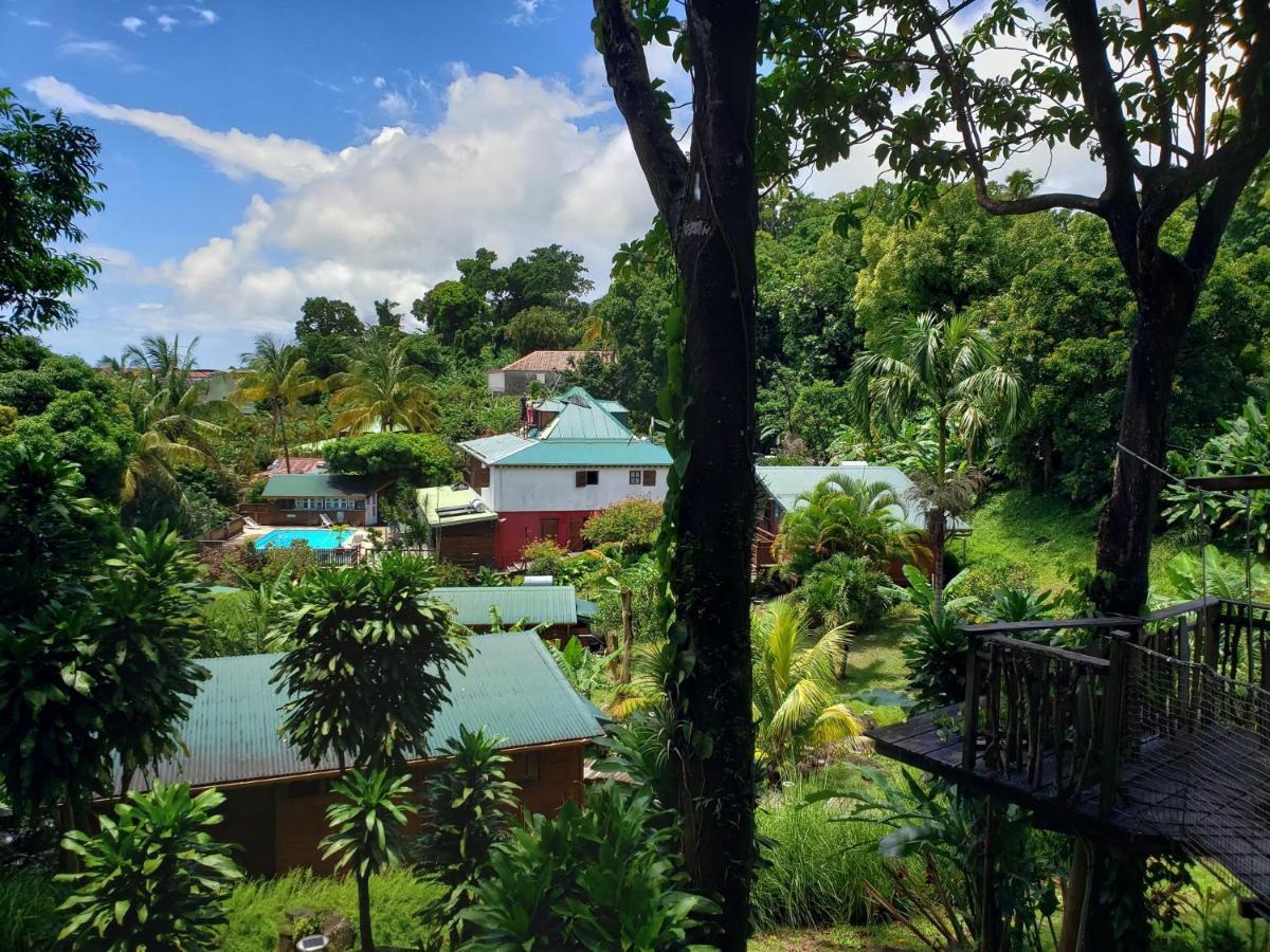 Les Bananes Vertes Ecolodges Saint Claude Bagian luar foto