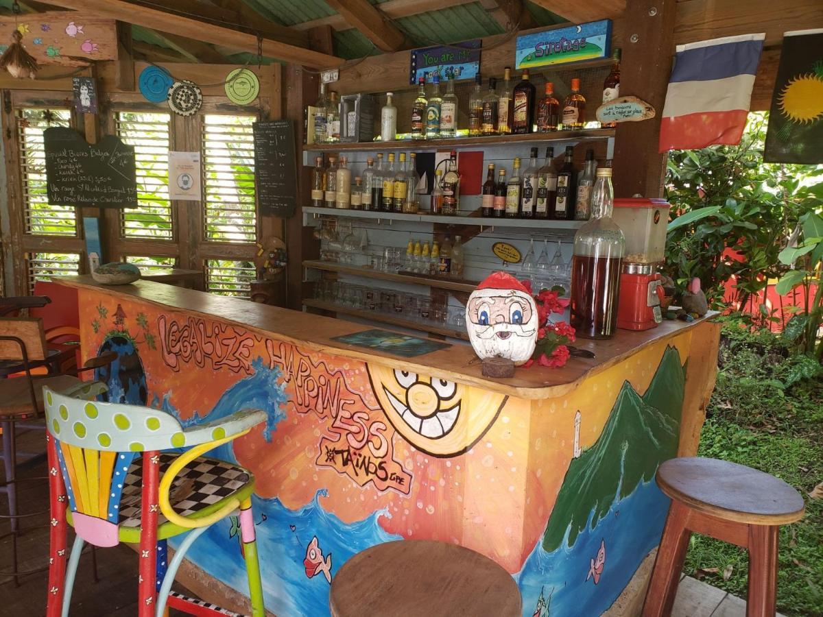 Les Bananes Vertes Ecolodges Saint Claude Bagian luar foto