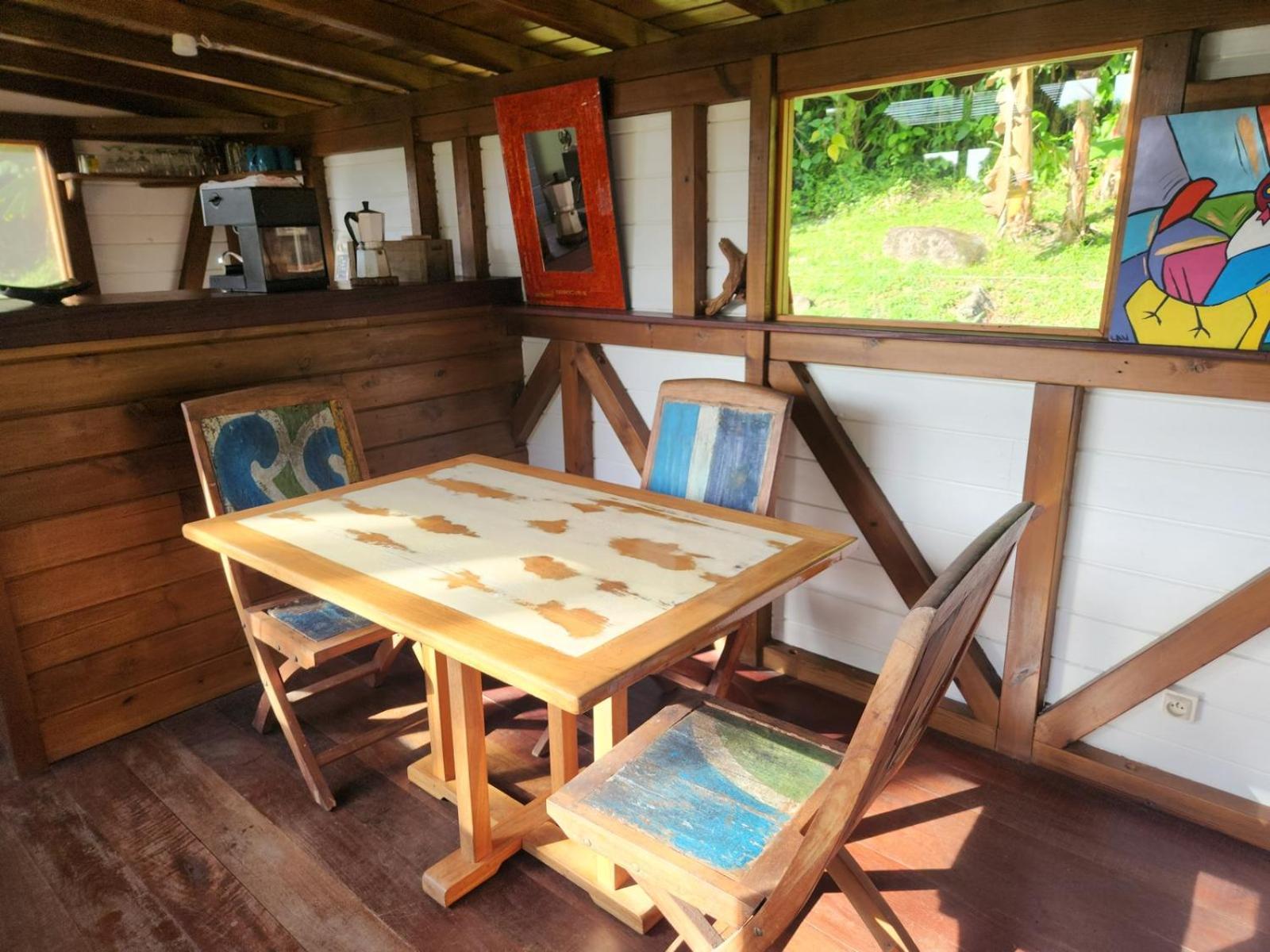 Les Bananes Vertes Ecolodges Saint Claude Bagian luar foto